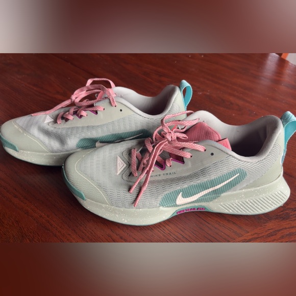 Nike Shoes - Nike Gray and Pink Trail Running Shoes